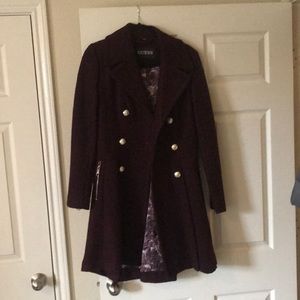 BRAND NEW DEEP PLUM SIZE SMALL GUESS JACKET